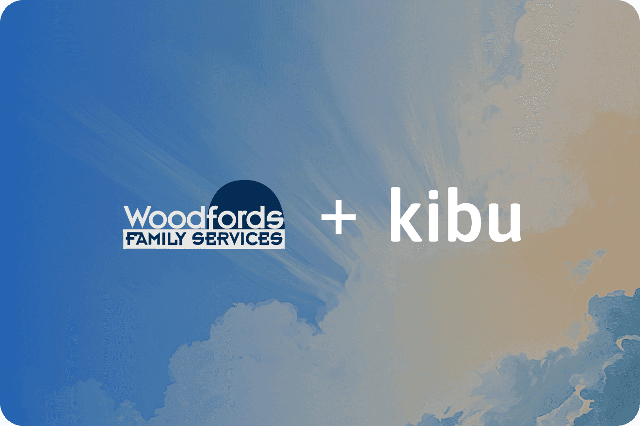 Woodfords Family Services team using Kibu