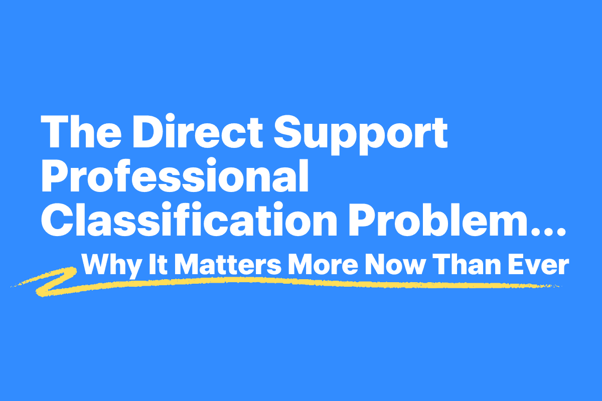 The Direct Support Professional classification problem in the IDD sector