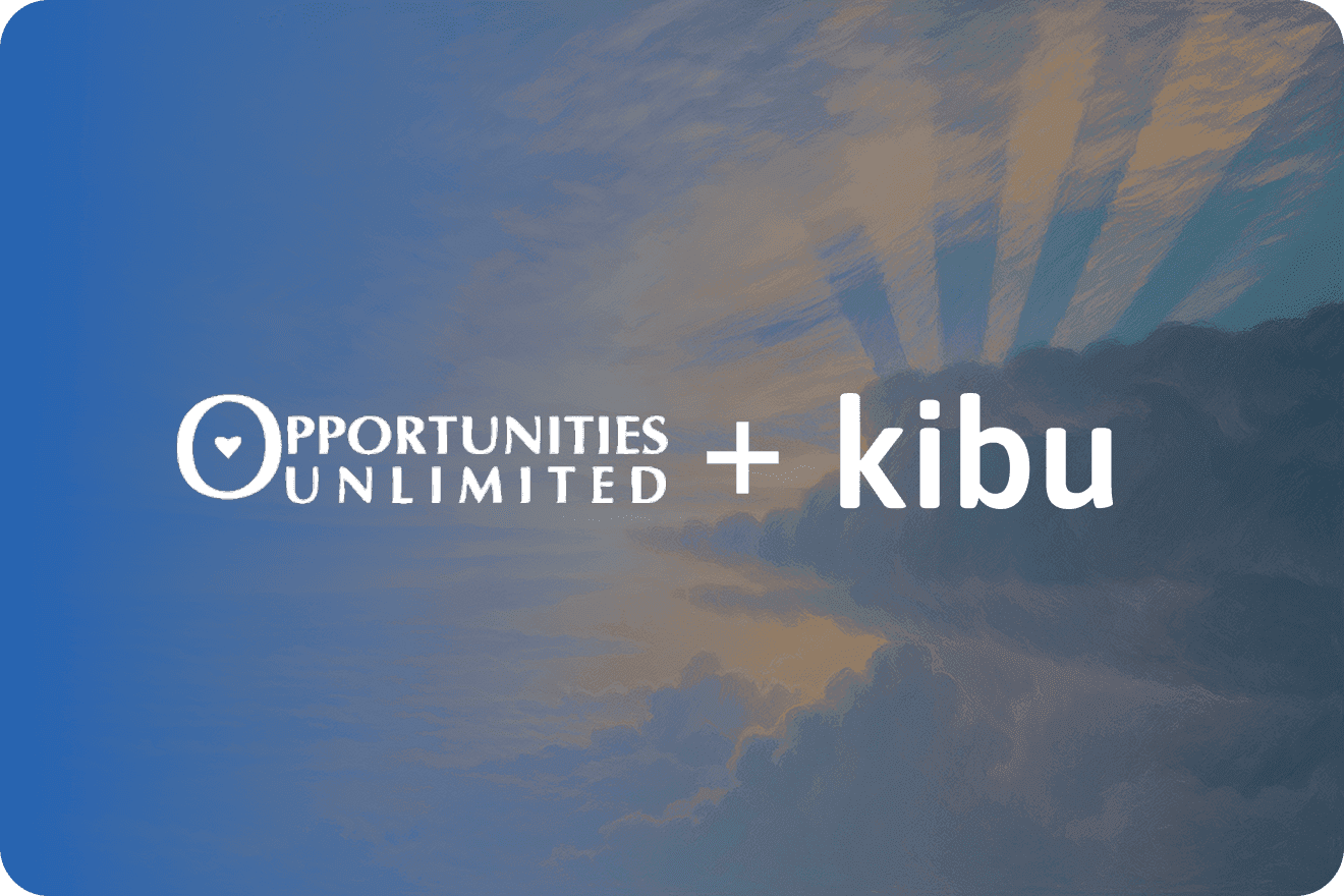 Opportunities Unlimited team using Kibu in their programs