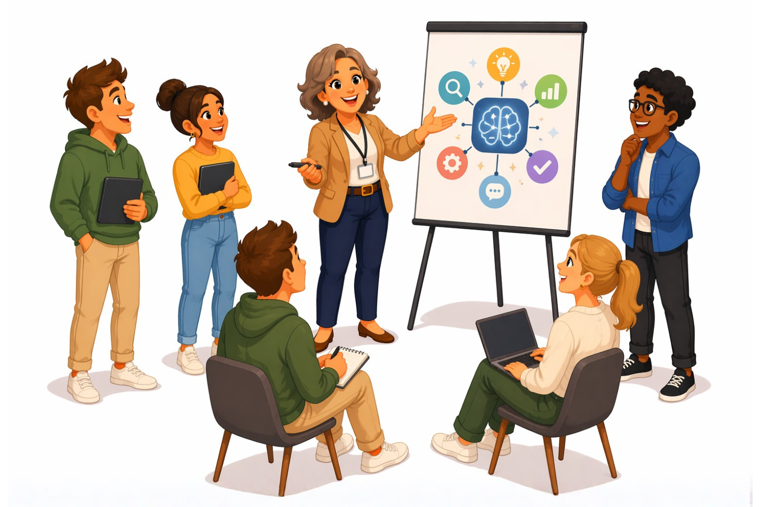 Disability Provider leading a training for staff