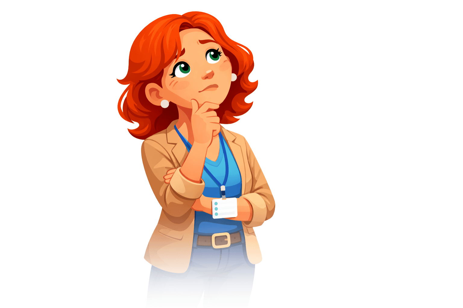 Woman thinking about age-appropriate content