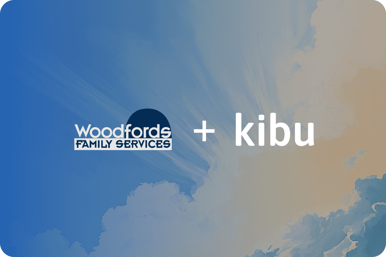 Woodfords Family Services team using Kibu